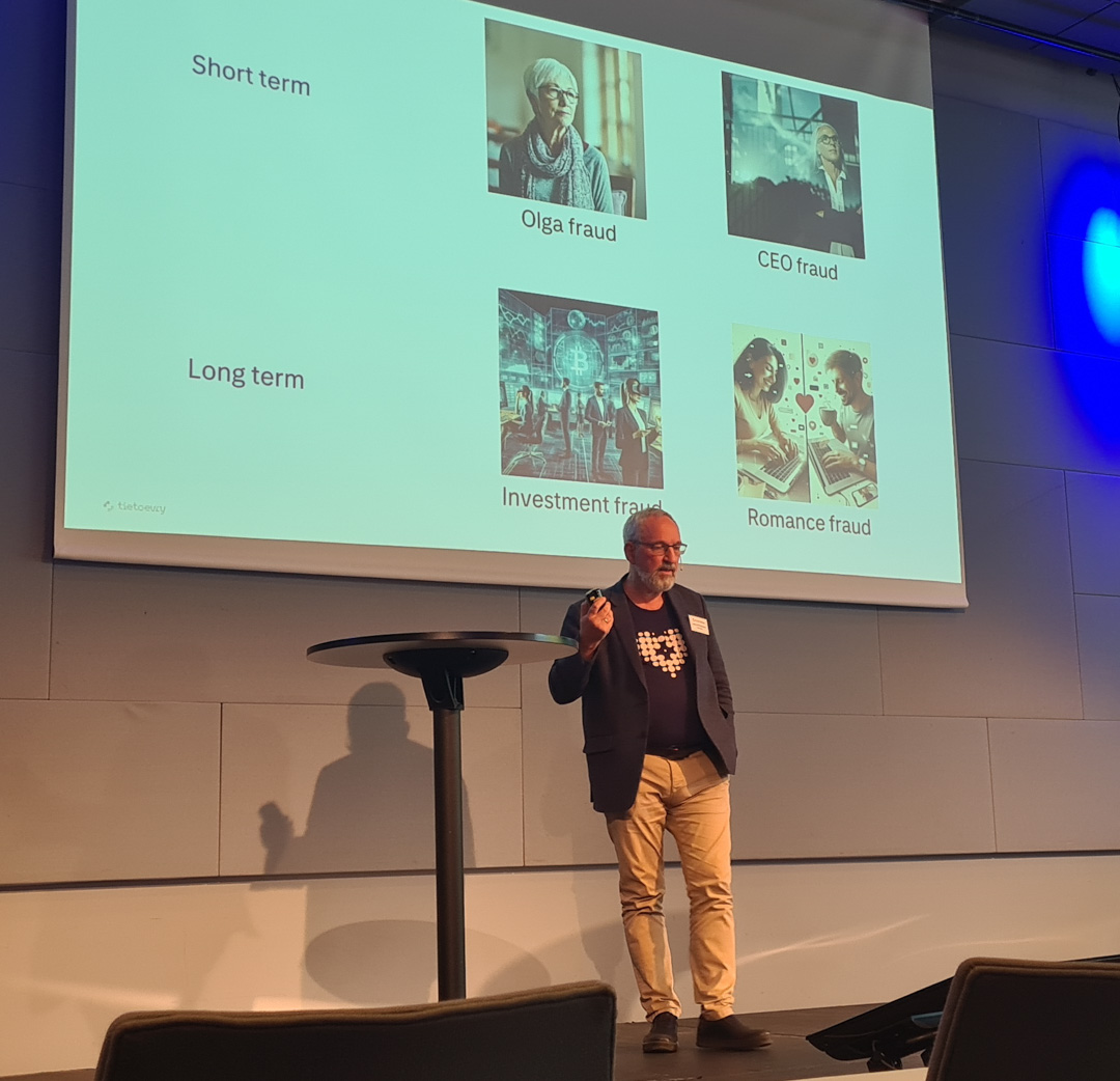 Here I talk about the different types of fraud at the Digital Robusthet conference in Oslo.