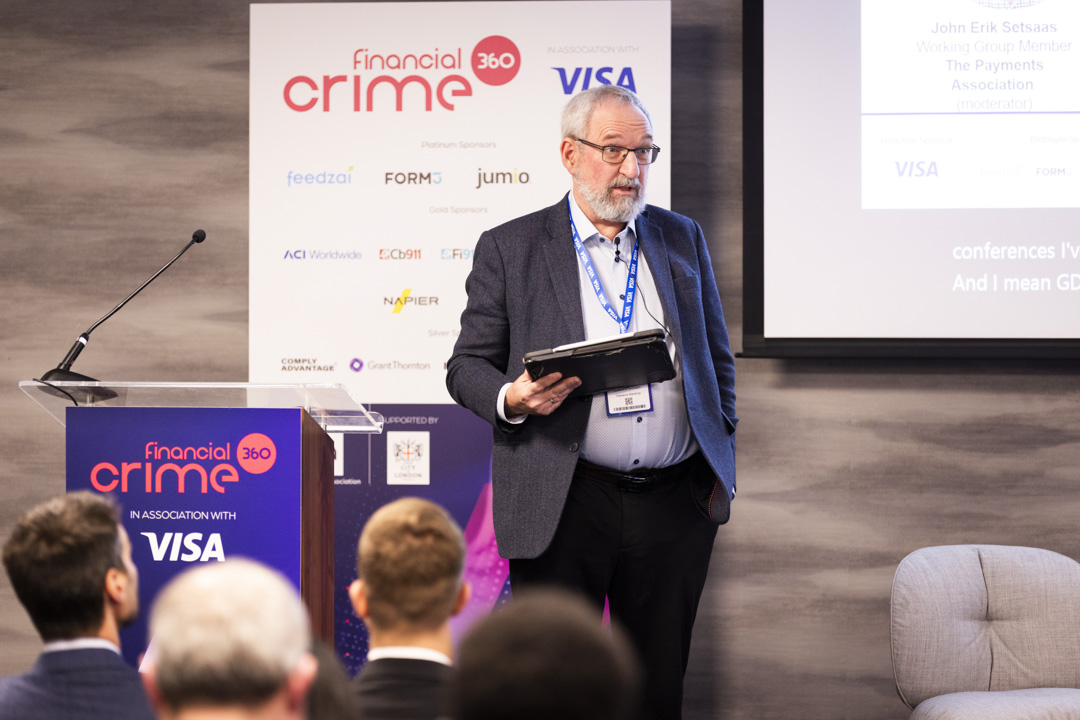 At FC360 in London, I was charing a panel debate about financial crime