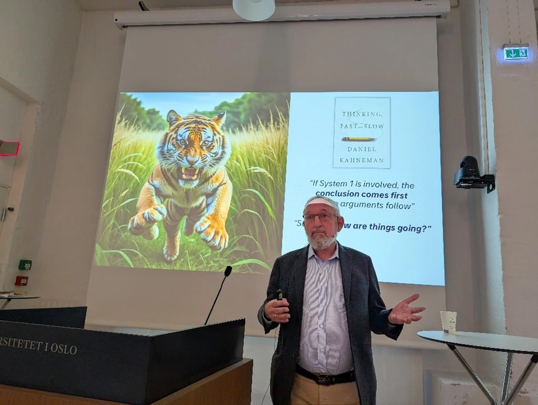 Presenting the challenges of AI at the University of Oslo